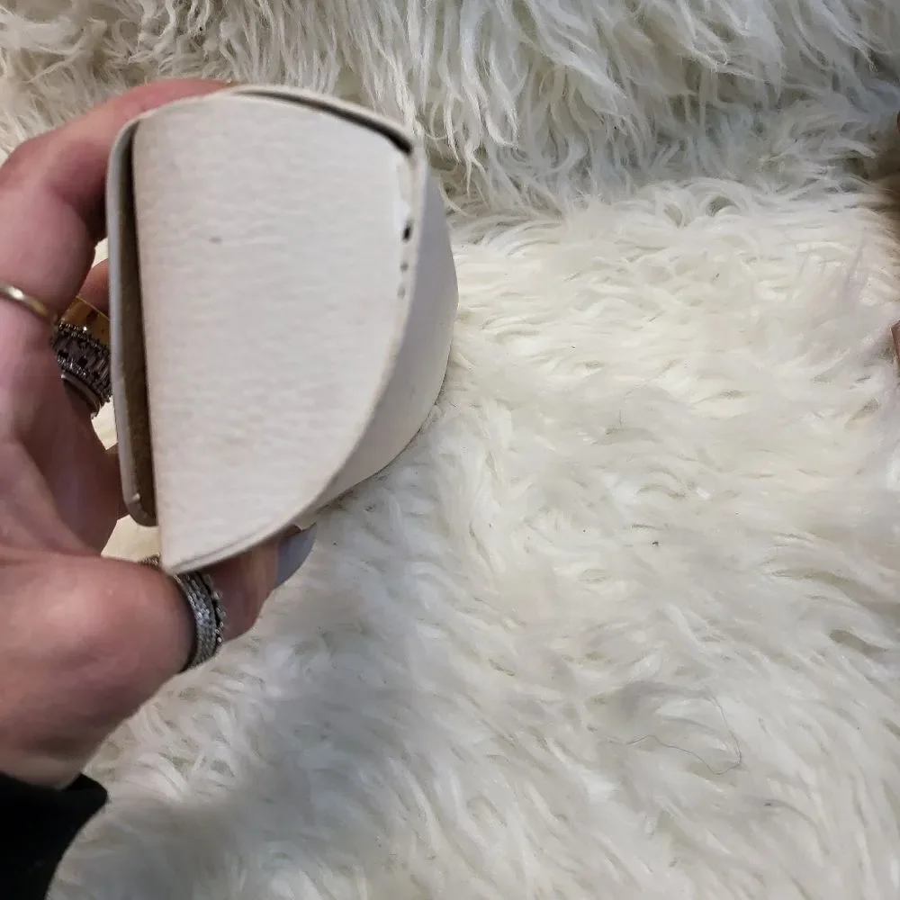 Michael Kors White Silver Eyeglass Sunglasses Case Large